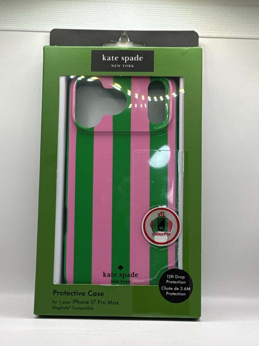 Kate Spade New York Protective Case for iPhone 17 Pro Max MagSafe Green Pink